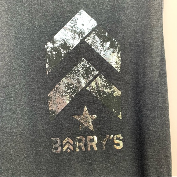 Barry's Bootcamp Gray Burnout Sleeveless Crop Top - Picture 3 of 5